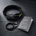 Smart Gesture Rechargeable COB Headlamp - Premium Flat-Lay Arrangement with Cable
